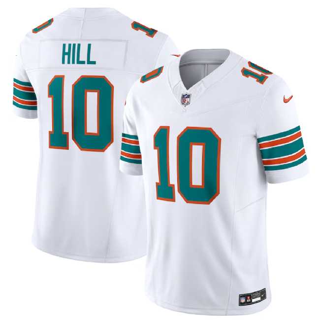 Men & Women & Youth Miami Dolphins #10 Tyreek Hill White 2023 F.U.S.E Alternate Vapor Limited Stitched Jersey